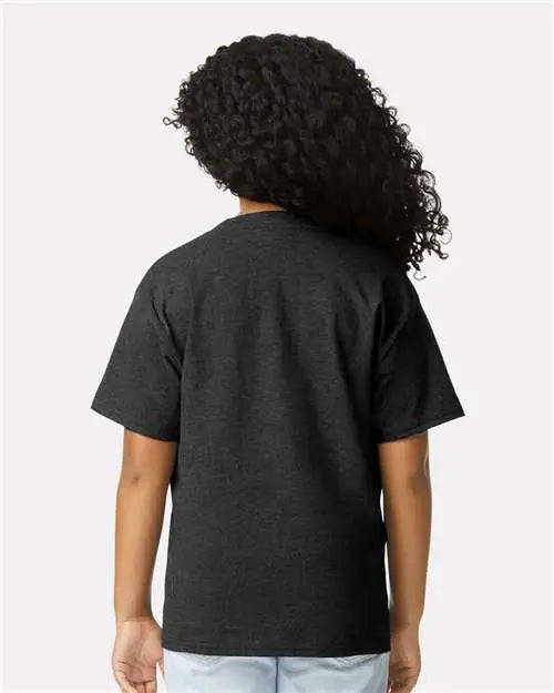 Gildan 64000bcvc Softstyle® Youth Cvc T-shirt - Pitch Black Mist
