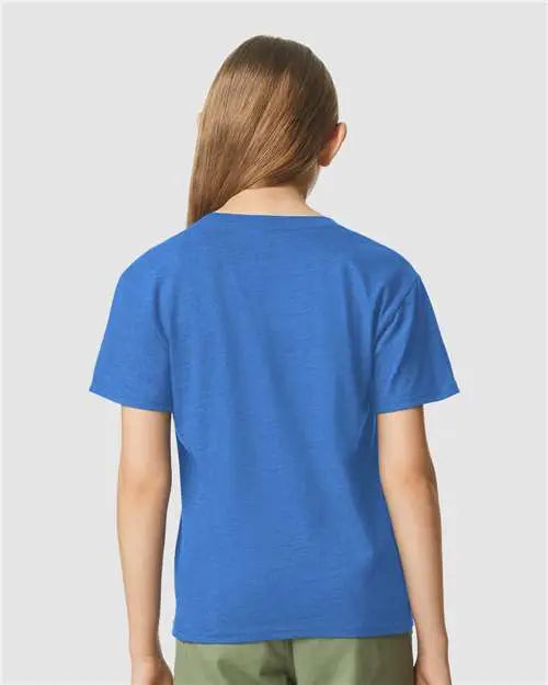 Gildan 64000bcvc Softstyle® Youth Cvc T-shirt - Royal Mist