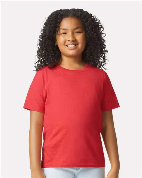 Gildan 64000bcvc Softstyleâ Youth Cvc T-shirt - Red Mist