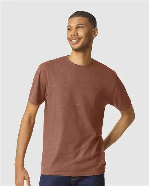 Gildan 64000cvc Softstyle® Cvc T-shirt - Cocoa Mist