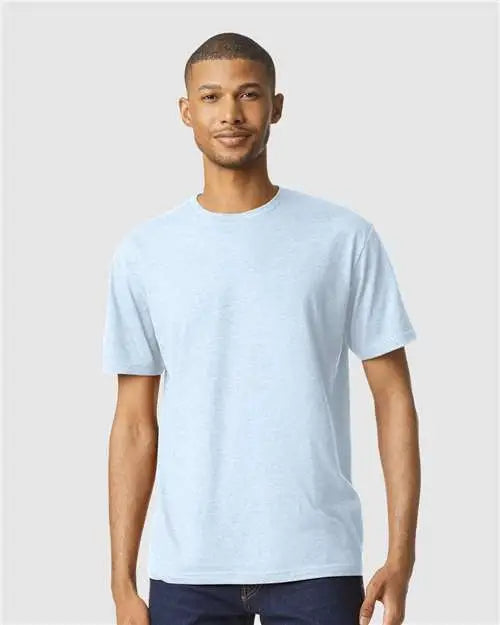Gildan 64000cvc Softstyle® Cvc T-shirt - Light Blue Mist