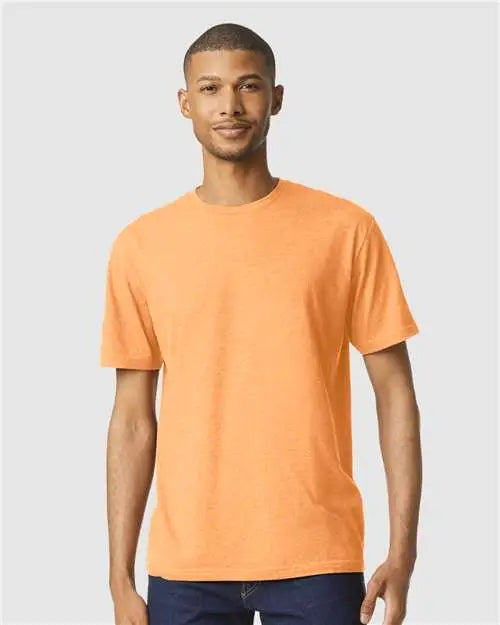 Gildan 64000cvc Softstyle® Cvc T-shirt - Tangerine Mist