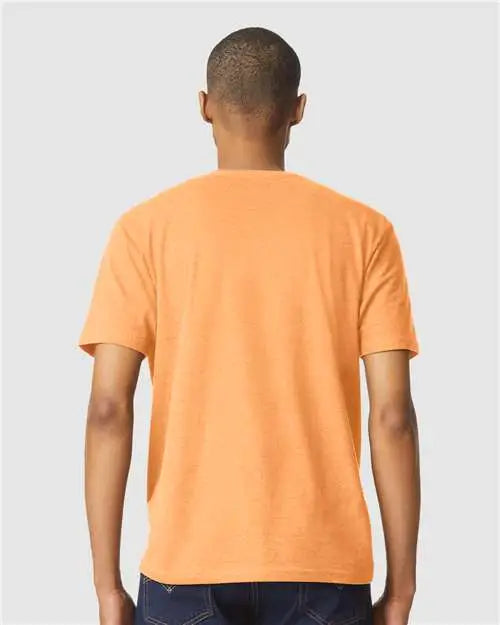 Gildan 64000cvc Softstyle® Cvc T-shirt - Tangerine Mist