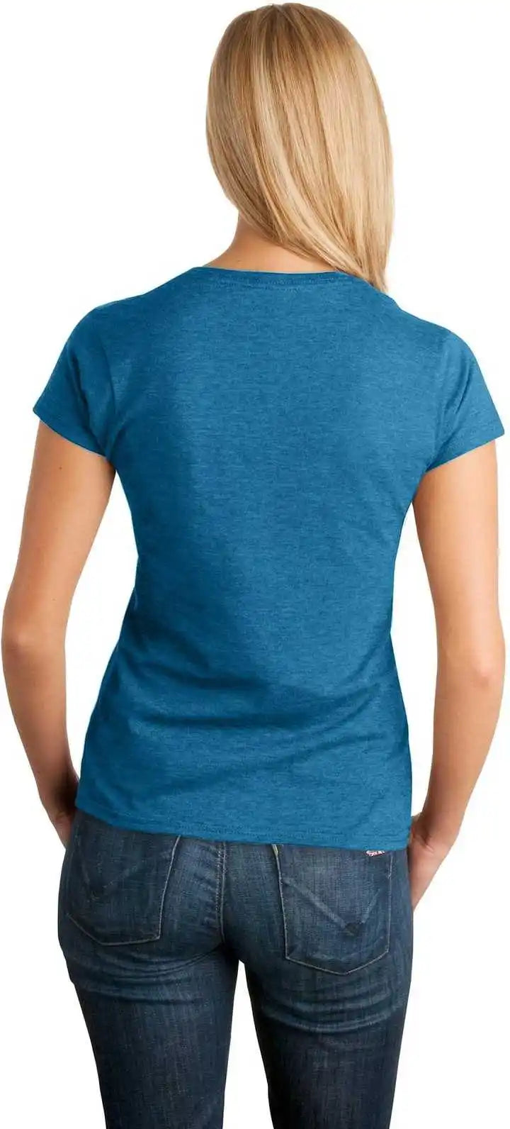 Gildan 64000l Softstyle Ladies t Shirt Antique Sapphire