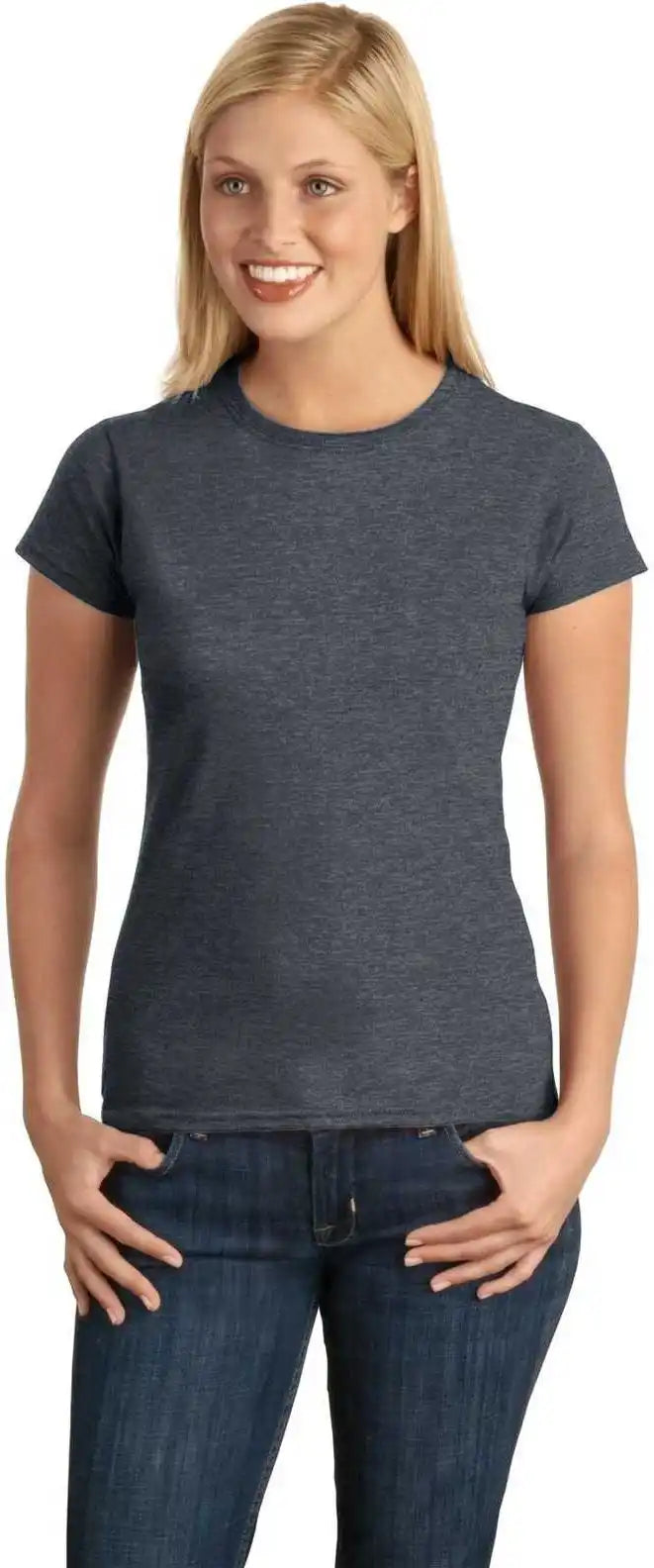 Gildan 64000l Softstyle Ladies T-shirt - Dark Heather