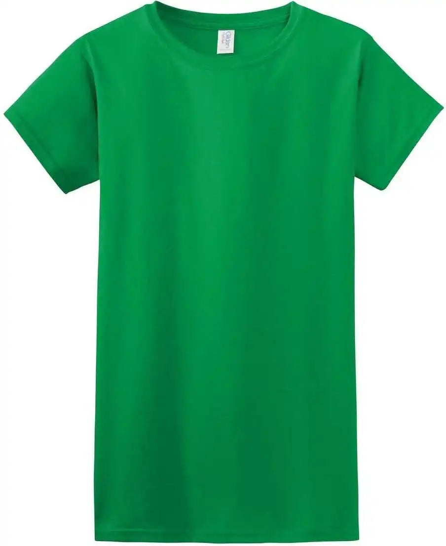 Gildan 64000l Softstyle Ladies t Shirt Irish Green