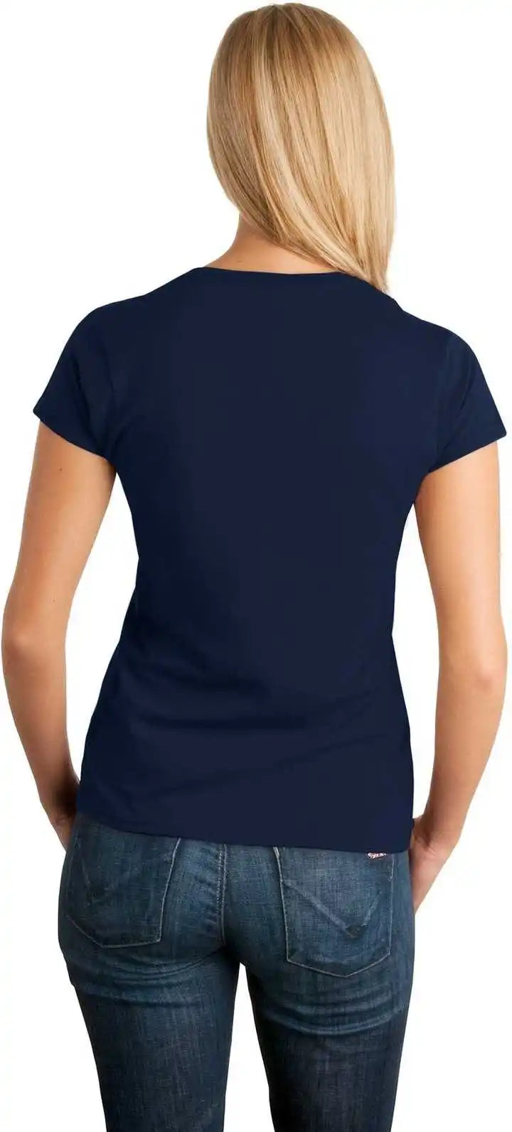 Gildan 64000l Softstyle Ladies t Shirt Navy