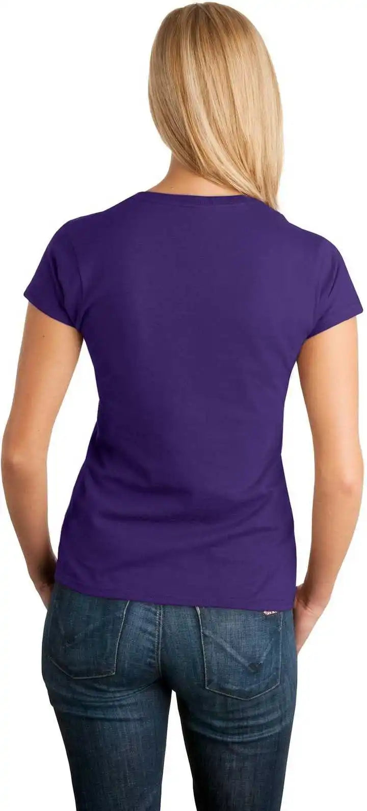 Gildan 64000l Softstyle Ladies t Shirt Purple