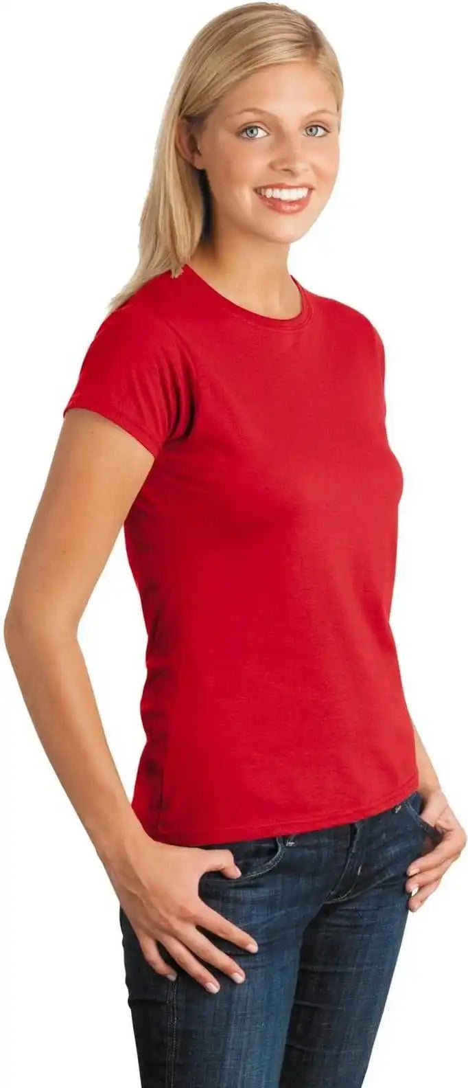 Gildan 64000l Softstyle Ladies T-shirt - Red