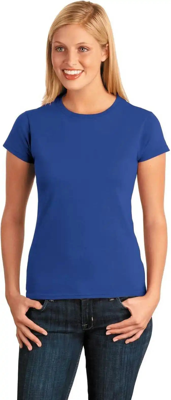 Gildan 64000l Softstyle Ladies t Shirt Royal