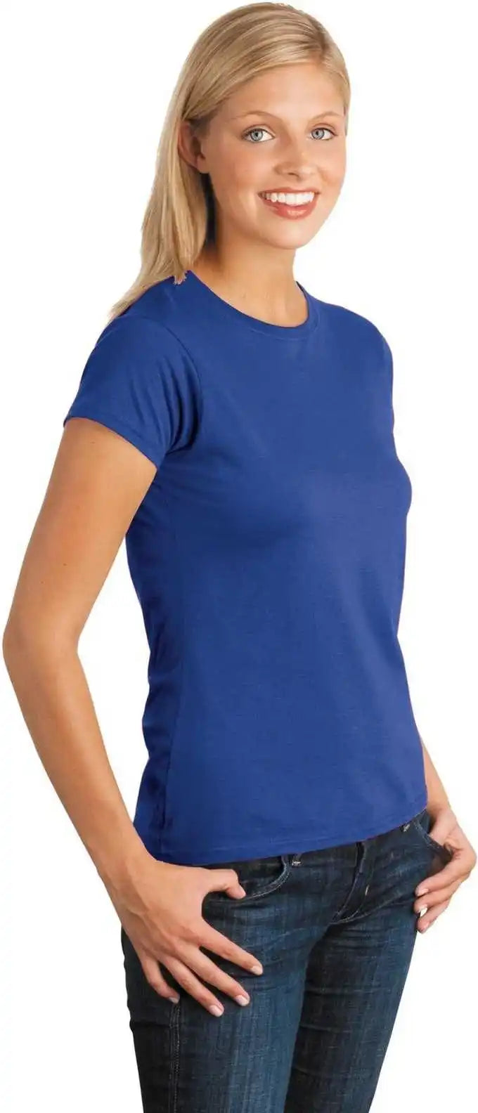 Gildan 64000l Softstyle Ladies t Shirt Royal