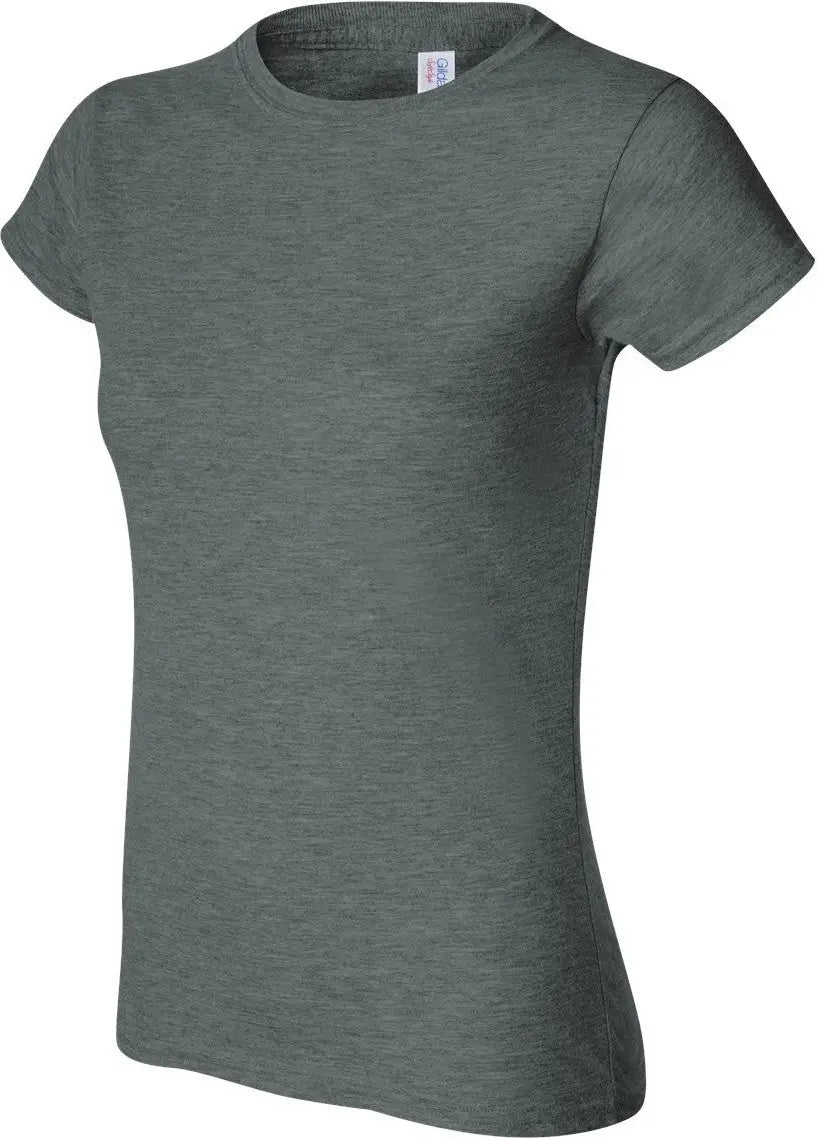 Gildan 64000l Softstyle® Women’s T-shirt - Dark Heather - Gray / s