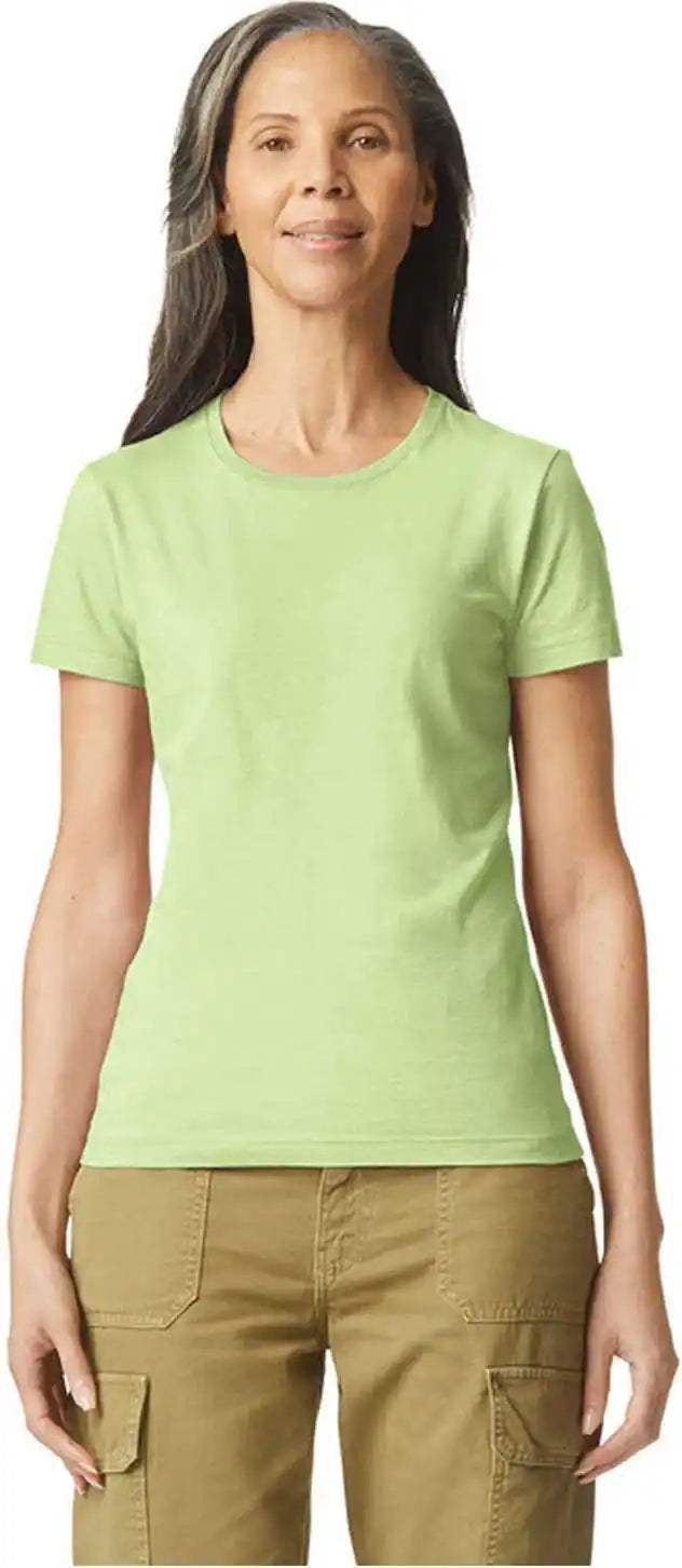 Gildan 64000l Softstyle Womens t Shirt Pistachio