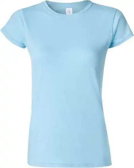 Gildan 64000l Softstyle Womens t Shirt Sky