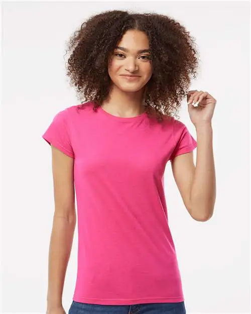 Gildan 64000l Softstyleâ Women’s T-shirt - Heliconia
