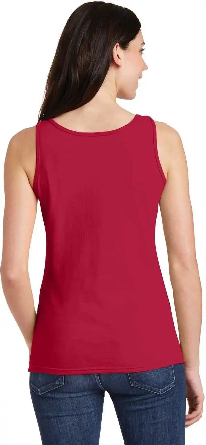 Gildan 64200l Softstyle Junior Fit Tank Top - Cherry Red