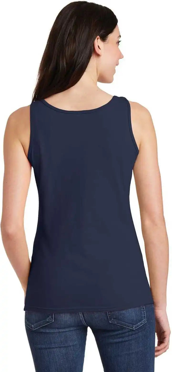 Gildan 64200l Softstyle Junior Fit Tank Top Navy