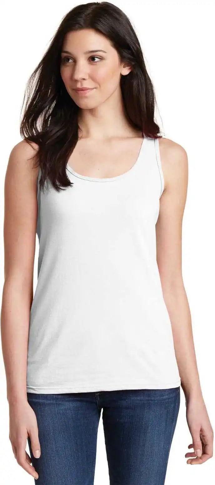 Gildan 64200l Softstyle Junior Fit Tank Top White
