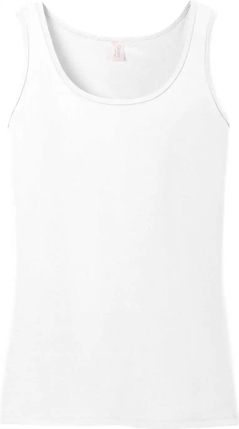 Gildan 64200l Softstyle Junior Fit Tank Top White