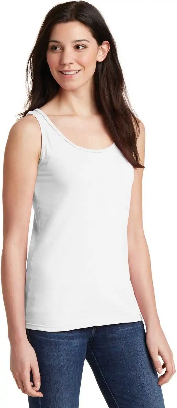 Gildan 64200l Softstyle Junior Fit Tank Top White