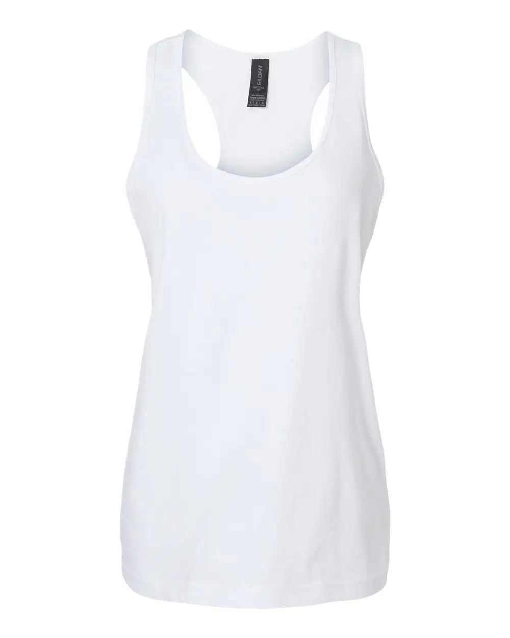 Gildan 64220lcvc Softstyleâ Women’s Cvc Racerback Tank Top - White