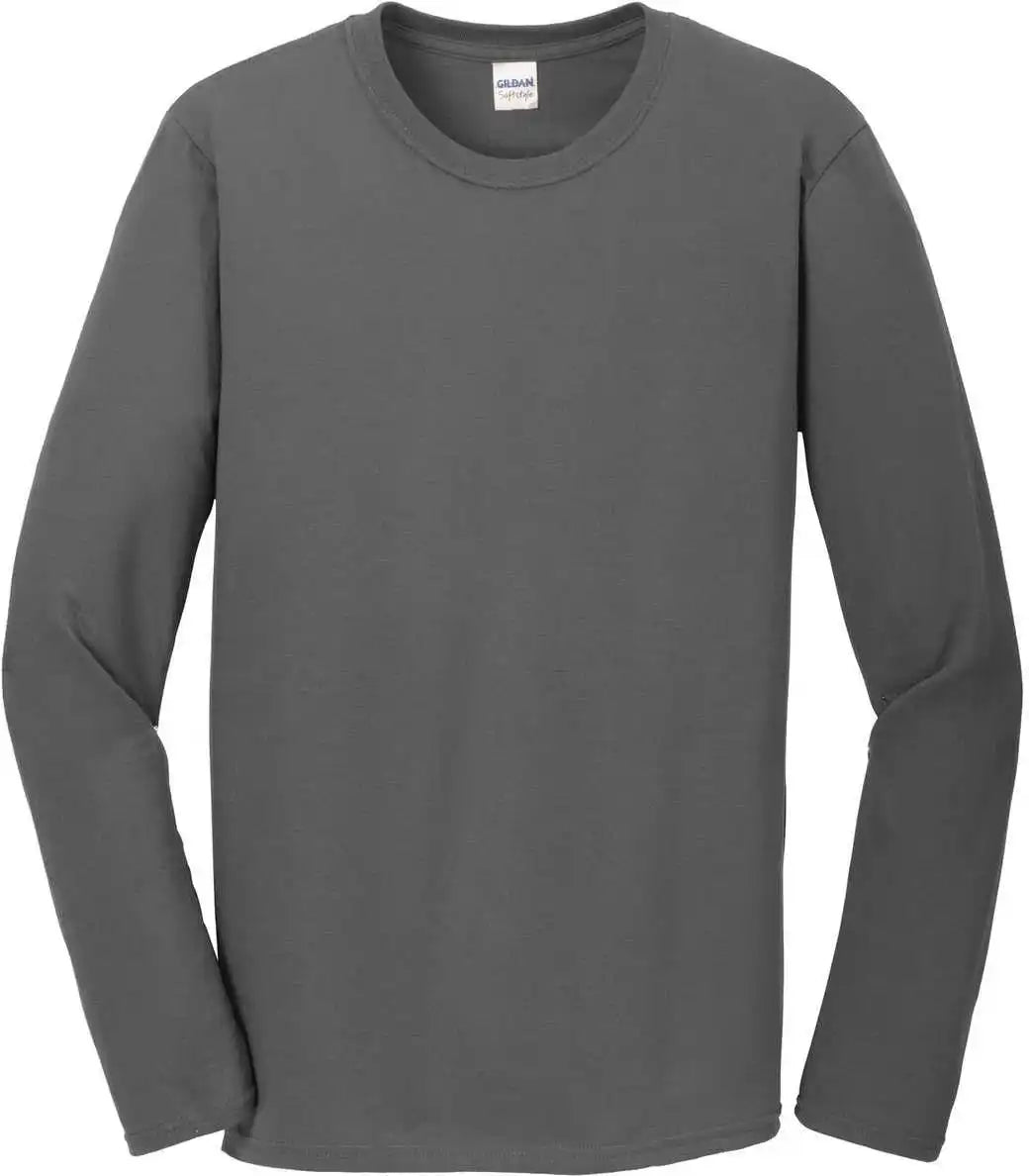 Gildan 64400 Softstyle Long Sleeve t Shirt Charcoal
