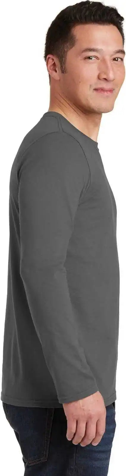 Gildan 64400 Softstyle Long Sleeve t Shirt Charcoal
