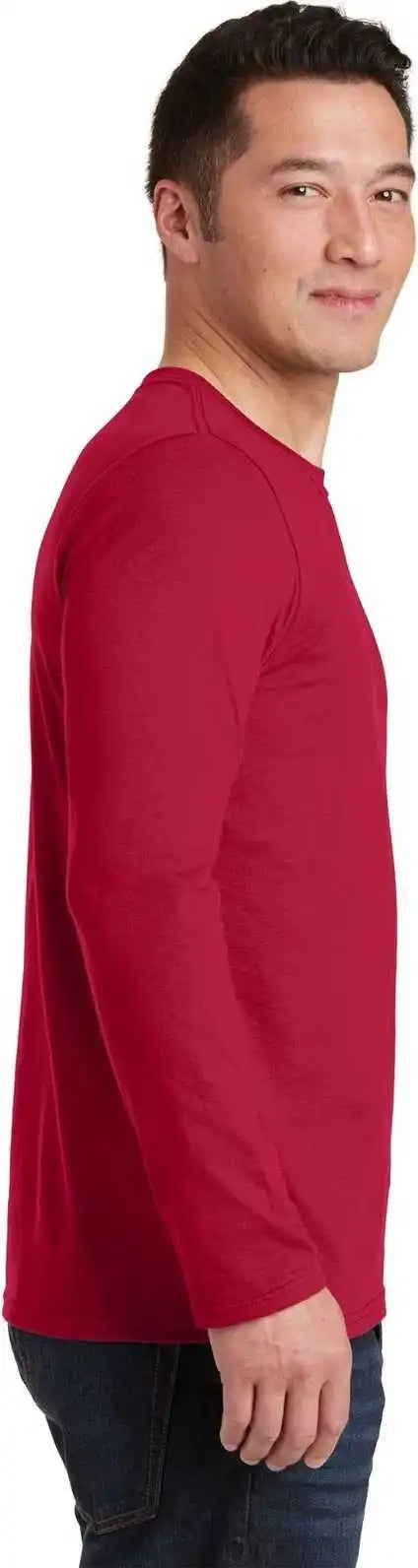 Gildan 64400 Softstyle Long Sleeve t Shirt Cherry Red