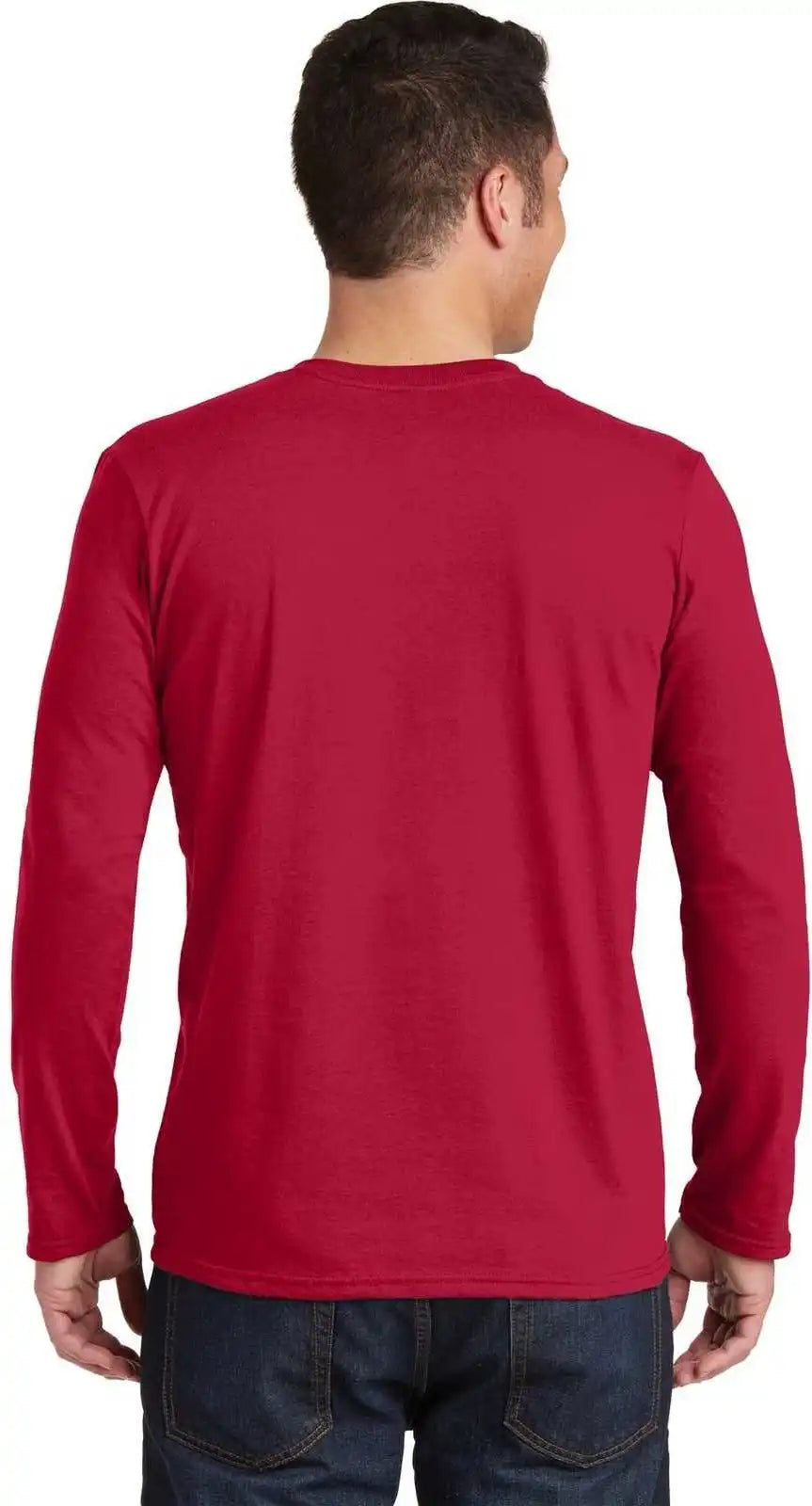 Gildan 64400 Softstyle Long Sleeve t Shirt Cherry Red