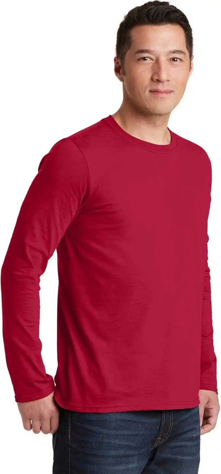 Gildan 64400 Softstyle Long Sleeve t Shirt Cherry Red