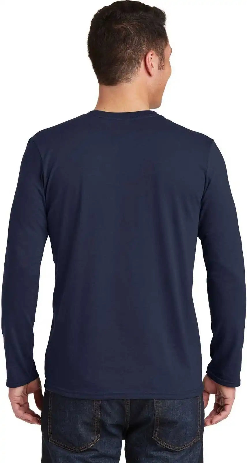 Gildan 64400 Softstyle Long Sleeve t Shirt Navy