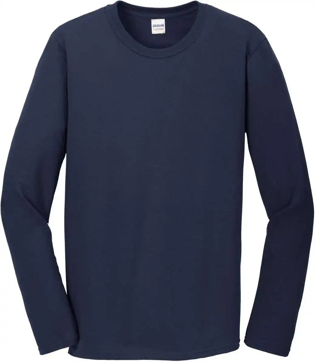 Gildan 64400 Softstyle Long Sleeve t Shirt Navy