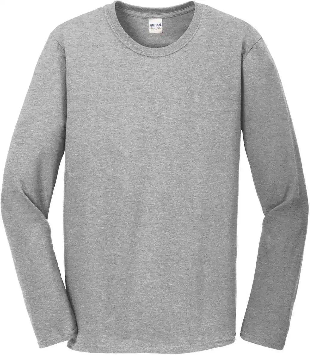 Gildan 64400 Softstyle Long Sleeve t Shirt Sport Gray