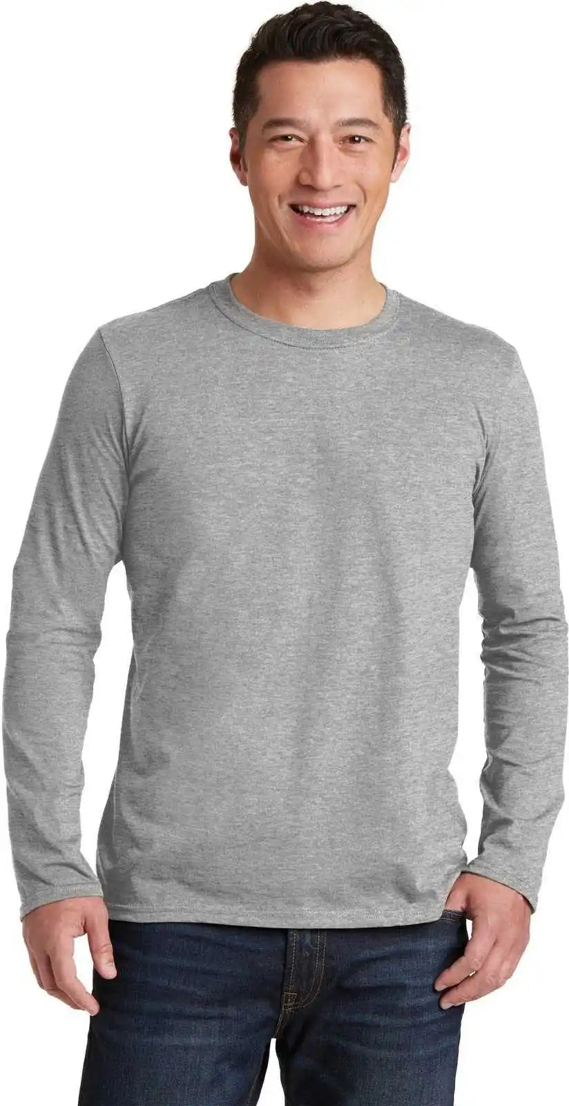 Gildan 64400 Softstyle Long Sleeve t Shirt Sport Gray