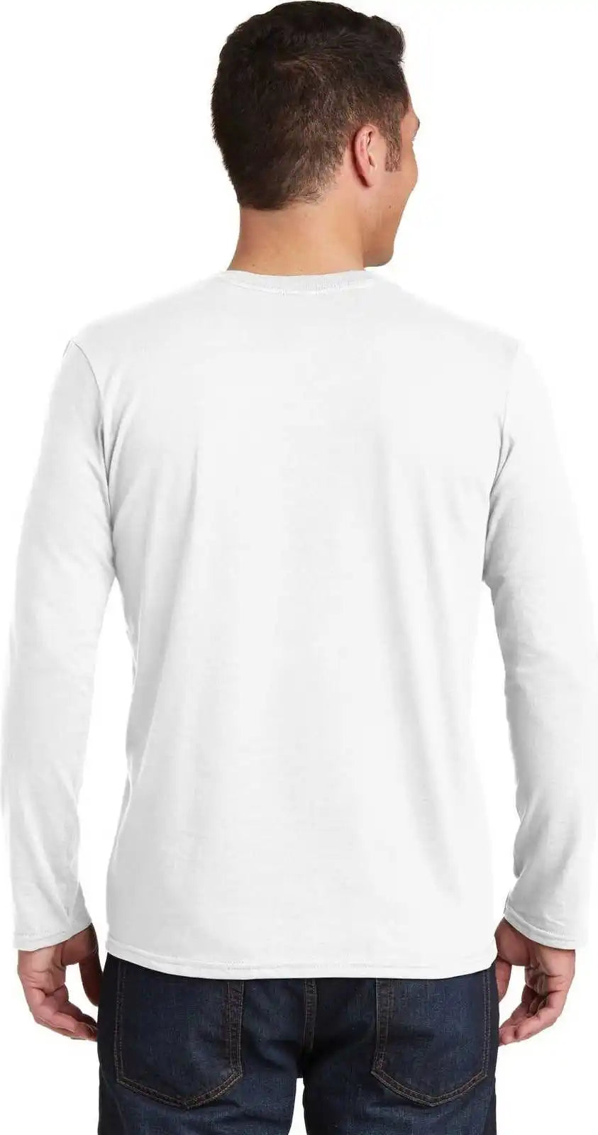 Gildan 64400 Softstyle Long Sleeve t Shirt White
