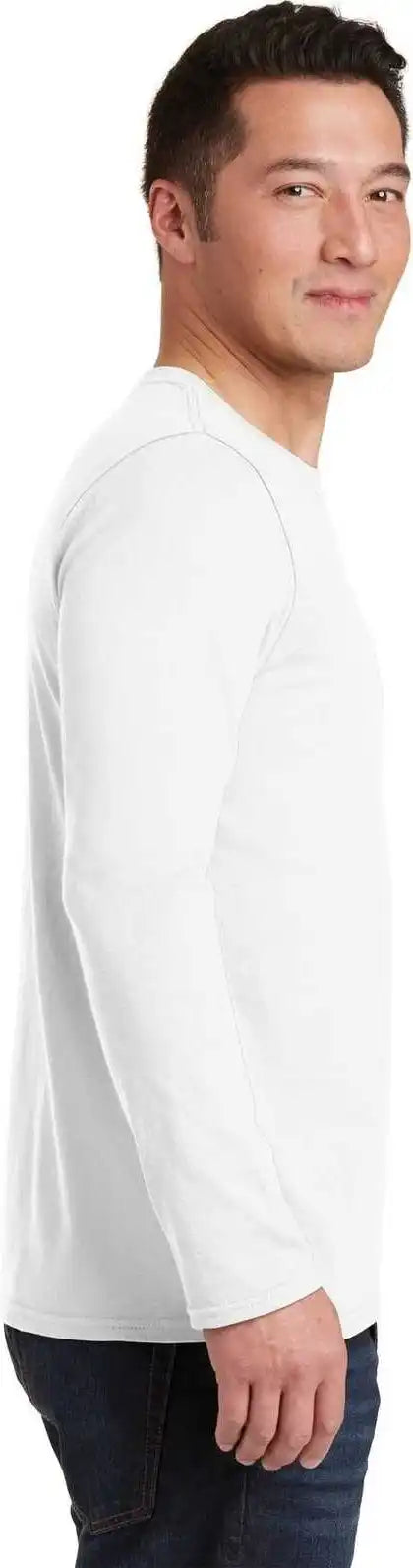 Gildan 64400 Softstyle Long Sleeve t Shirt White
