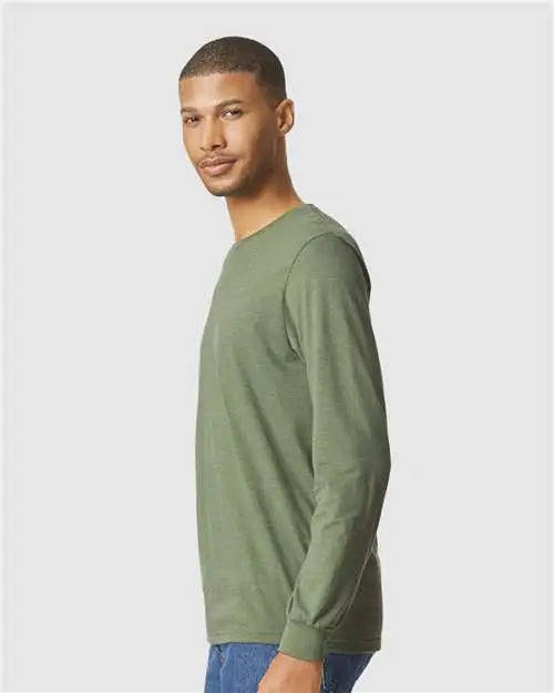 Gildan 64440cvc Softstyle® Cvc Long Sleeve T-shirt - Cactus