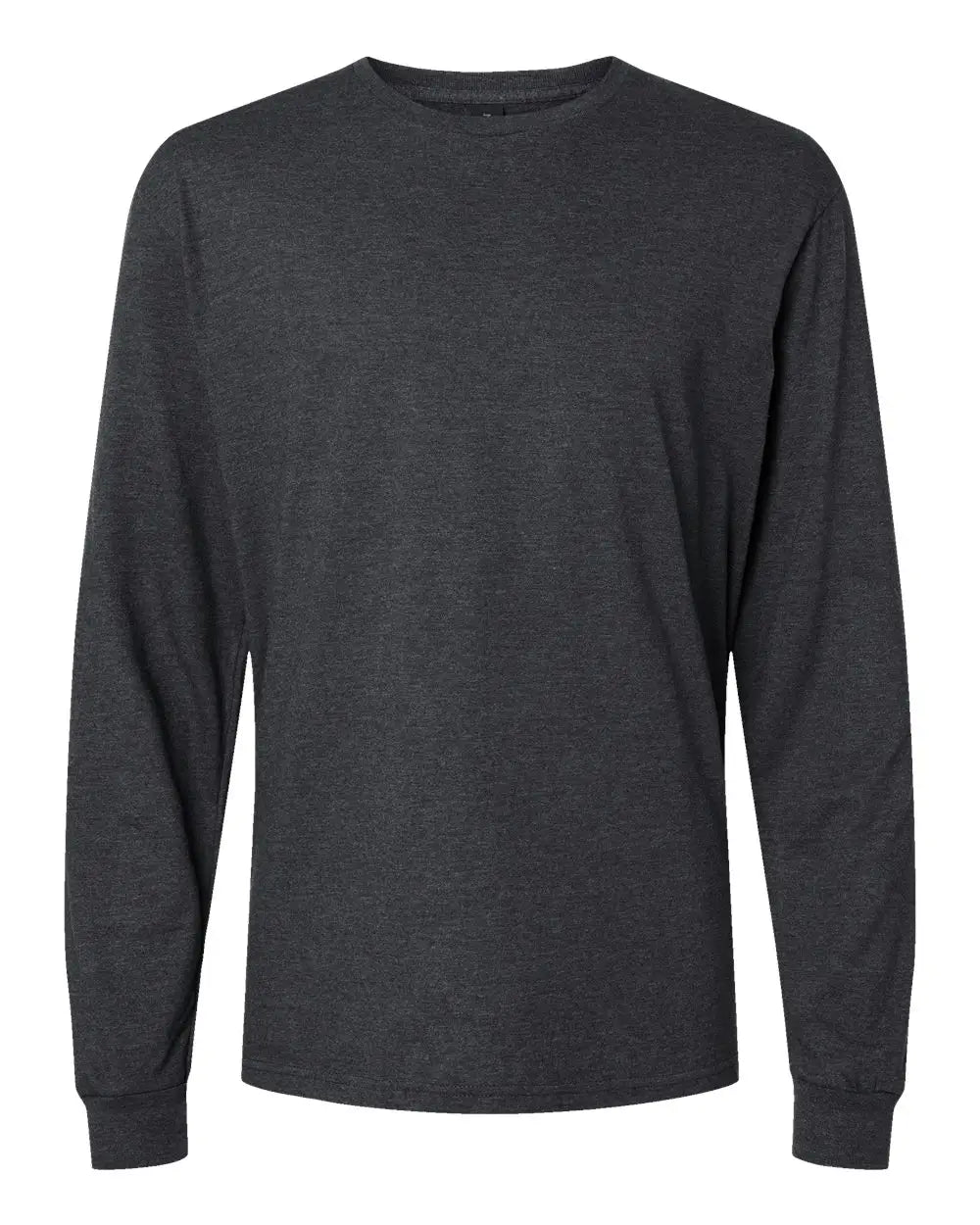 Gildan 64440cvc Softstyle® Cvc Long Sleeve T-shirt - Pitch Black Mist - s