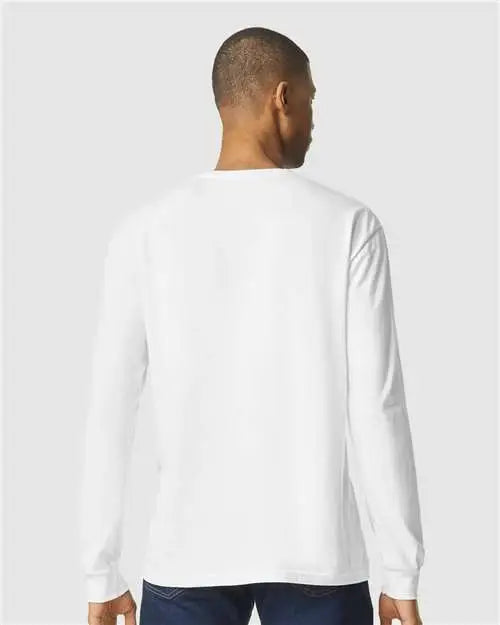 Gildan 64440cvc Softstyle® Cvc Long Sleeve T-shirt - White