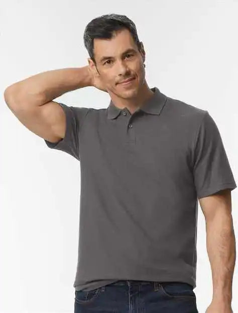 Gildan 64800 Softstyle Adult Pique Polo - Charcoal