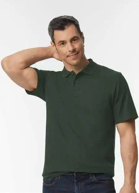 Gildan 64800 Softstyle Adult Pique Polo Forest Green