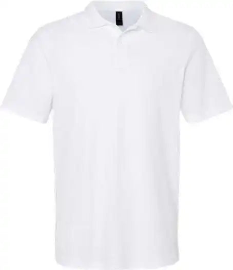 Gildan 64800 Softstyle Adult Pique Polo White