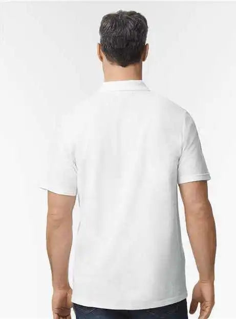 Gildan 64800 Softstyle Adult Pique Polo White