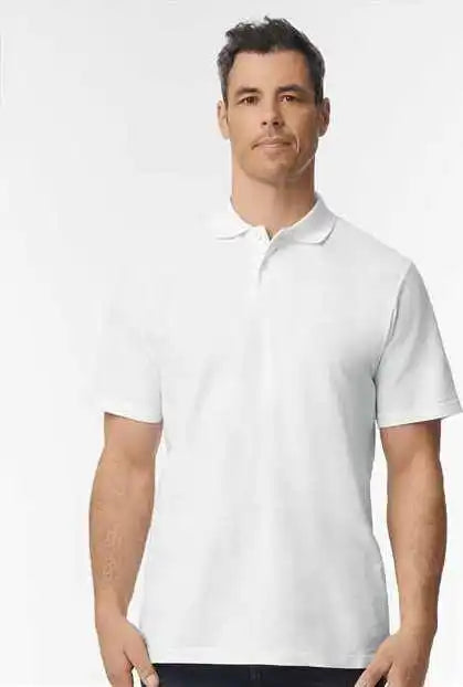 Gildan 64800 Softstyle Adult Pique Polo White
