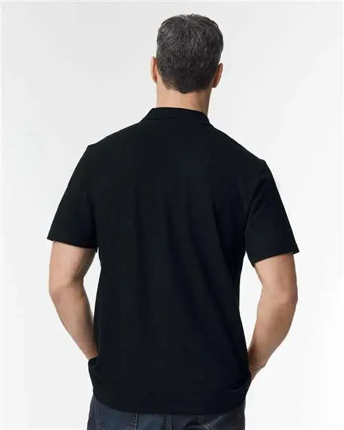 Gildan 64800 Softstyle® Pique Polo - Black