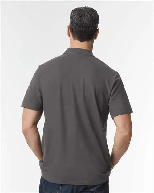 Gildan 64800 Softstyle® Pique Polo - Charcoal