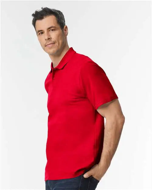 Gildan 64800 Softstyle® Pique Polo - Cherry Red