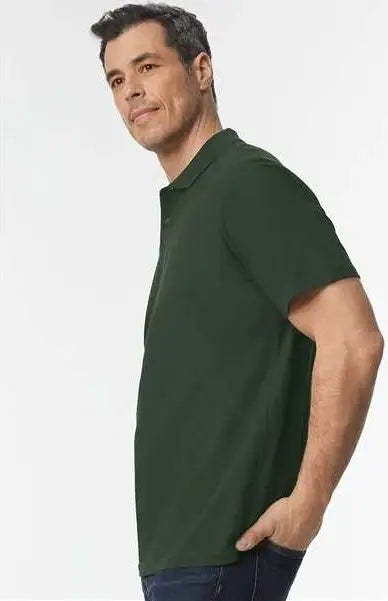 Gildan 64800 Softstyle® Pique Polo - Forest Green