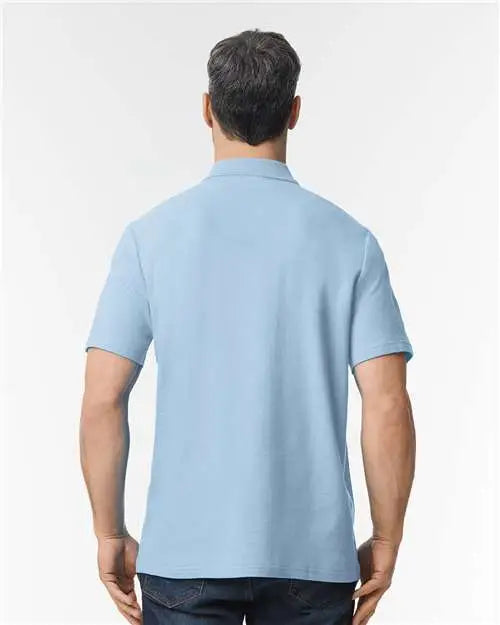 Gildan 64800 Softstyle® Pique Polo - Light Blue