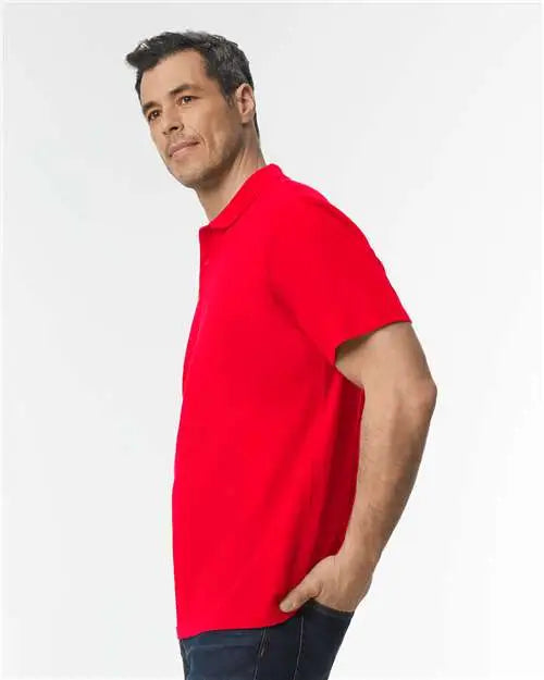 Gildan 64800 Softstyle® Pique Polo - Red